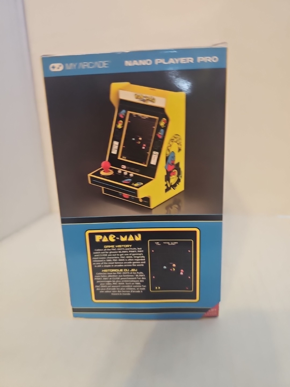 Arcade Pac-Man Mini Retro Arcade — Yellow with Red Joystick and Blue Accents - Picture 3 of 6